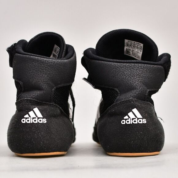 ADIDAS SHOES MEN'S SIZE 10 HAVOC 2 WRESTLING SNEAKER BLACK WHITE HIGH TOP - Picture 5 of 9